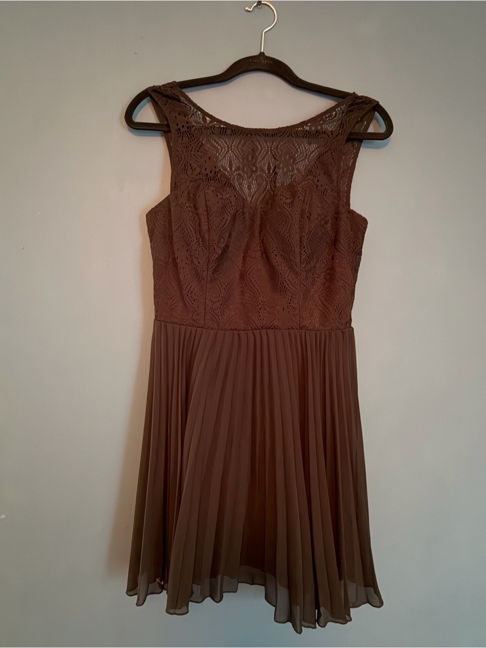 Trixxi Black Lace Pleated Cocktail Dress Sleeveless Fit & Flare